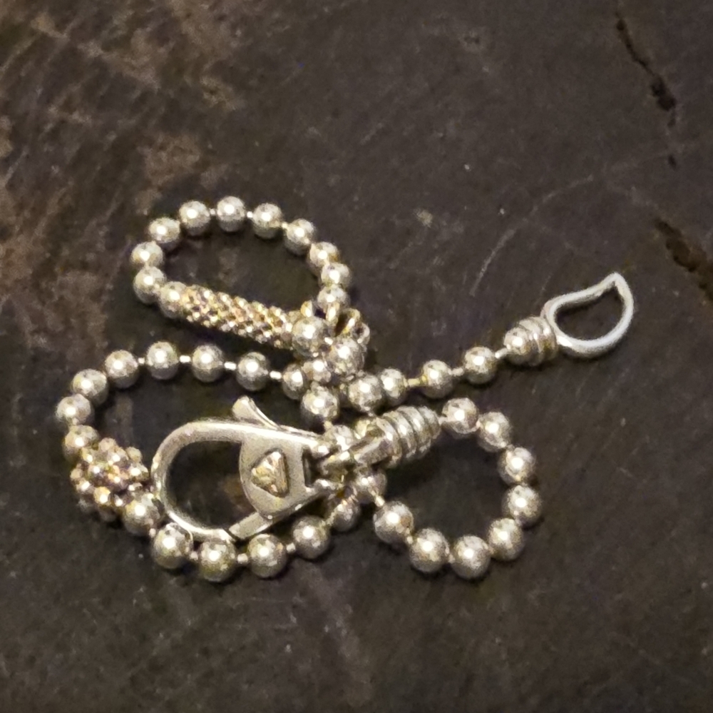 LAGOS caviar Beade Bracelet 14k And Sterling. EuC